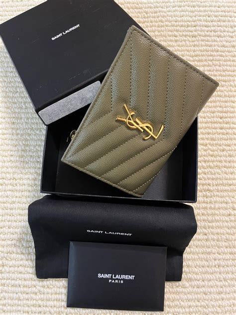 monogramme ysl|YSL monogram bifold wallet.